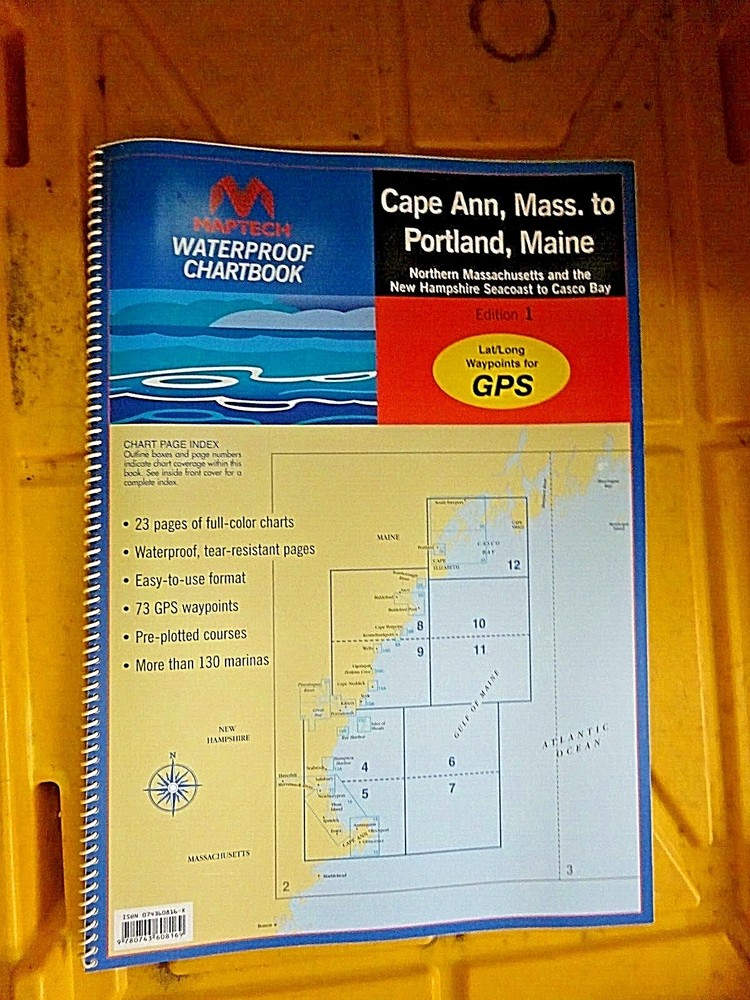 MAPTECH CAPE ANN MASS. TO PORTLAND MAINE EDITION 1 GPS WAYPOINTS