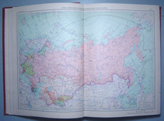 Soviet Atlas Vintage Book Illustrated Colour Maps USSR Russia Regions Rare 1954