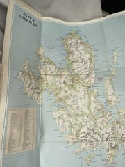Vintage Official Tourist Map Of Skye And Lochlash