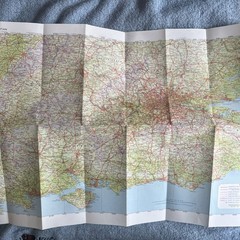 Boxed Vintage RAC Bartholomews Road Maps Or Great Britain Vgc