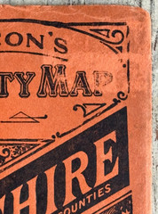 Bacon’s county map of Cheshire, early 1900s vintage