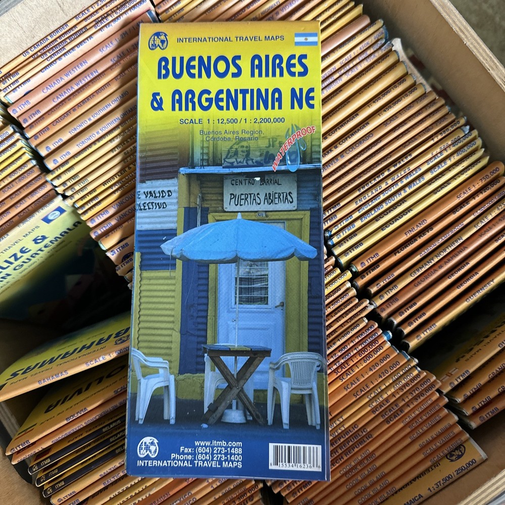 BUENOS AIRES & ARGENTINA NE 1:12,500/1:2,200,000 By Itmb Canada & Lan Joyce NEW