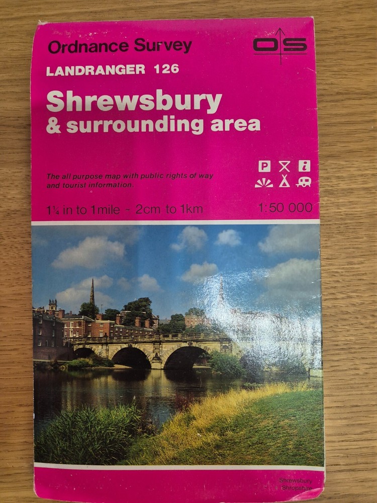 Ordnance Survey Map 1:50 000 – Shrewsbury