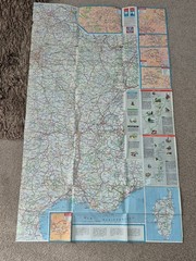 Vintage France Folding Map 1964