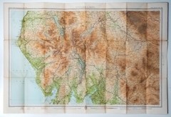 Bartholomews Half Inch Contoured Map Sheet 34 English Lakes 1961 Cartography