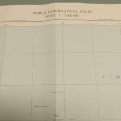 Vintage World Aeronautical Chart Of Brunswick Bay (3108) 1985 53x76cm