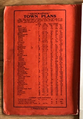 Vintage 1960s road map, 50 miles about Birmingham, Geographia, cloth backed