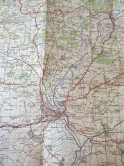 1963 Ordnance Survey One Inch Seventh Series Cloth Map 183 Eastbourne