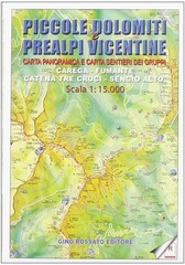 Carta Panoramica Delle Piccole Dolomiti E Prealpi Vicentine 1:15.000. Con Carta