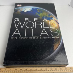 DK Great World Atlas – Maps – Terrain Models – Satellite Images