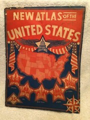 New Geographia Atlas of the United States 1943 With 32 Pgs. of Colored Maps WWII