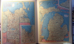 1953 World Atlas Hammond’s New Supreme Edition Vintage