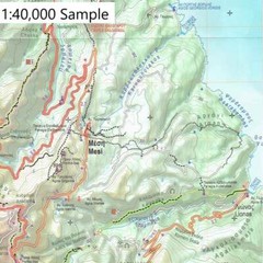 Greece 1:40k Waterproof Anavasi Naxos & Minor Cyclades Topo Islands Map 10.28