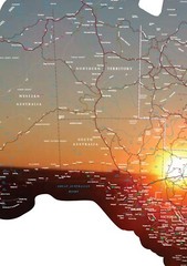 Australia Road Map Decal Sticker Caravan RV sticker decal, Motorhome camper