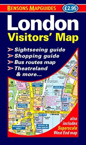 London Visitors’ Map by Bensons MapGuides Sheet map, folded Book The Fast Free