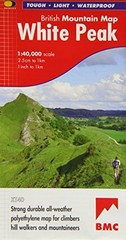 White Peak (British Mountain Map) by Harvey Map Services Ltd Sheet map, folded