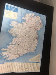 Ireland Map Ordnance Survey Road Laminated Cover Scale 1 : 600 000 Burren Sturdy