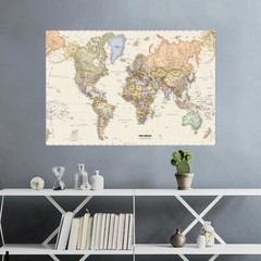 150x100cm Retro World Map Large Wall Poster Prints Office Home Art Decor