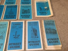 BUNDLE OF 22 VINTAGE STREET MAPS SCOTLAND