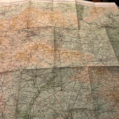 SALISBURY PLAIN Bartholomew Revised Contoured Half Inch Map No 8 Paper 1951