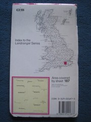 Ordnance survey Landranger 187 map Dorking, Reigate & Crawley area 1:50 000