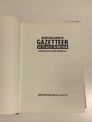 Vintage Bartholomew Gazetteer of Places in Britain 1986 – Hardcover Road