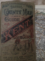 Bacon’s County Map and Guide KENT. Antique Map.