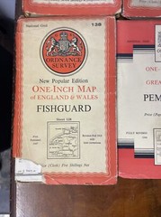 Ordnance Survey One Inch Maps 1950s 1960s Truro Torquay Fishguard Pembroke