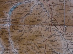 Vintage Batholomews Cumberland map c1920 Half Inch Sheet 3 old Ambleside Penrith