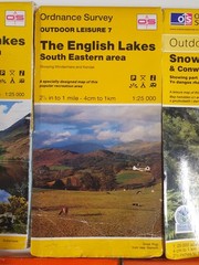JOB LOT 7 EXPLORER MAPS ORDNANCE SURVEY 1:25,000 SNOWDON LAKES COTSWOLDS BRITAIN