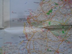 Wessex Based Ordnance Survey Map Somerset, Dorset, Wiltshire, Avon Exeter Yeovil