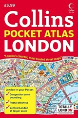 London Pocket Atlas by Collins UK Paperback / softback Book The Fast Free