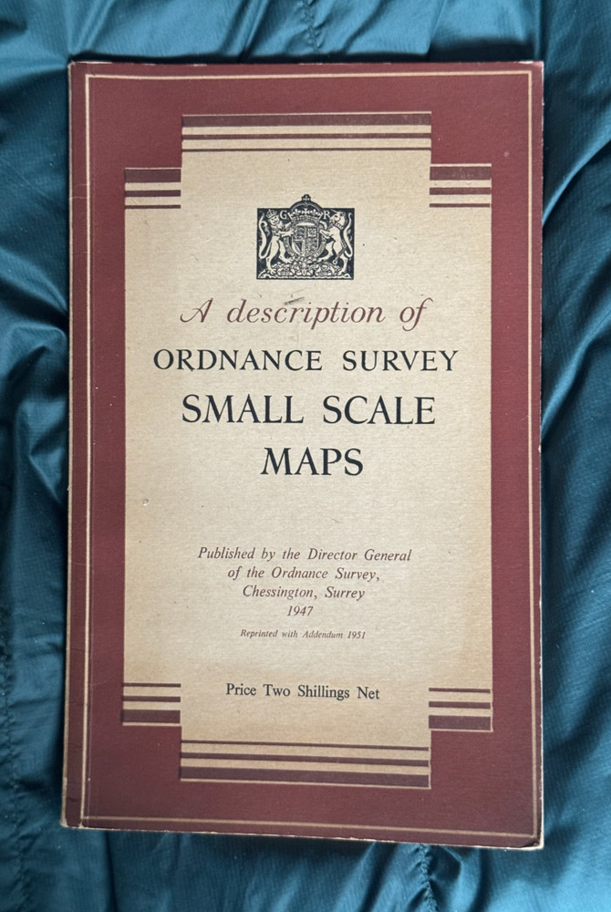 A Description of Ordnance Survey Small Scale Maps, 1947 Booklet