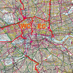 (GLPA) Greater London Postcodes, Map of London Area Postcodes