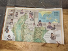 Vintage 70’s National Geographic The Peoples Of Mainland Southeast Asia 37″X32″