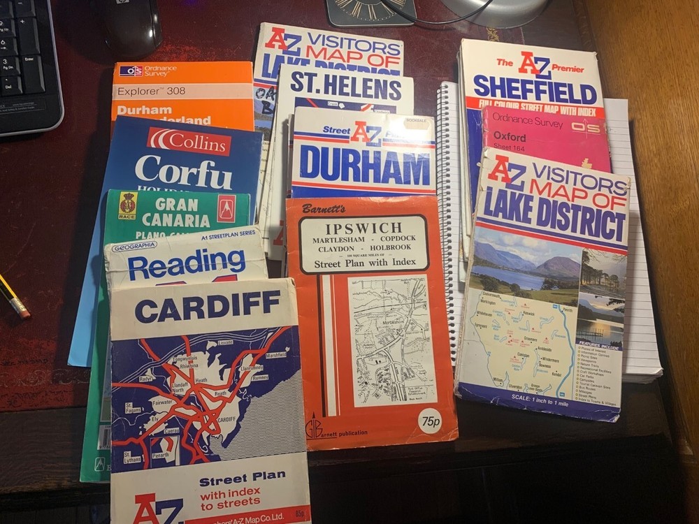 Selection of OS, Street and Tourist Maps UK and Some Overseas – About 15 In All