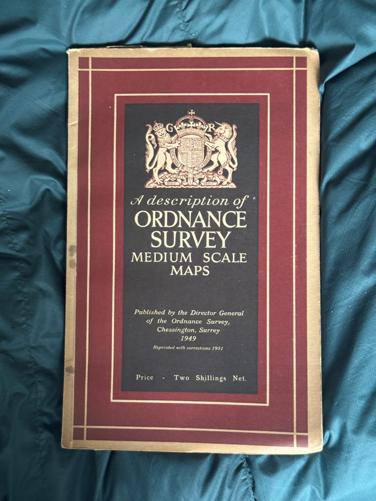 A Description of Ordnance Survey Medium Scale Maps, 1949 Booklet