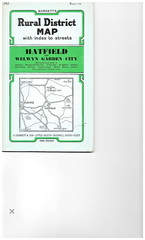 HATFIELD Rural District map by BARNETT’S – circa 1963