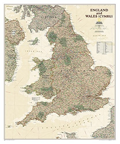 ENGLAND AND WALES EXECUTIVE [LAMINATED] (NATIONAL By National Geographic Maps