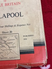Ordnance Survey vintage , rambling walking Map , Ullapool 1958 , Rare