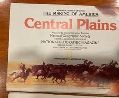 Lot Of 15 Maps FromNATIONAL GEOGRAPHIC Insert Series Illustrations