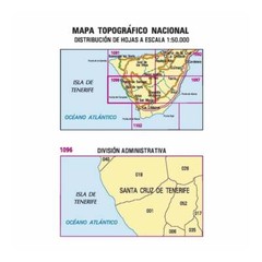 Spain Map 1096: Guía de Isora (Tenerife) hiking walking topographic 1:50K