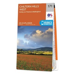 OS Explorer 171 Chiltern Hills West, Henley-on-Thames and Wallingford Map (2015)