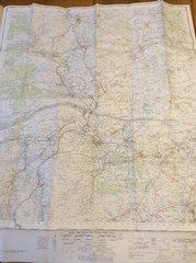 1956 Ordnance Survey One Inch Seventh Series Map 77 Hexham (incl Haydon Bridge )