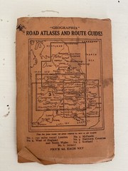 SUPERB Old CLOTH ROAD MAP Vintage Geographia ENGLAND AND WALES