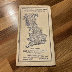SALISBURY PLAIN Bartholomew Revised Contoured Half Inch Map No 8 Paper 1951