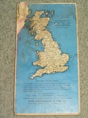 Bartholomews Revised Half Inch Map: sheet 18 Vale of Severn – 1962 on cloth