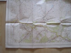 Ordnance survey map Landranger sheet 160 series Brecon Beacons scale 1:50 000