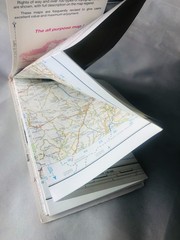 Map Shrewsbury Ordnance Survey Vintage ra