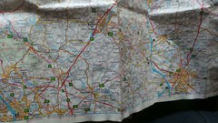 SHELL ROAD MAP MIDLANDS VINTAGE MAPS 1981 IDEAL FOR CONCOURS AND VEHICLE DISPLAY